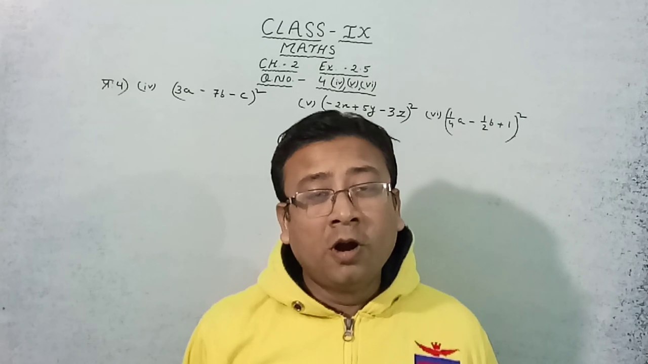 Class 9th Maths Chapter 2 Exercise 2.5 Question Number 4 (iv),(v) and (vi)