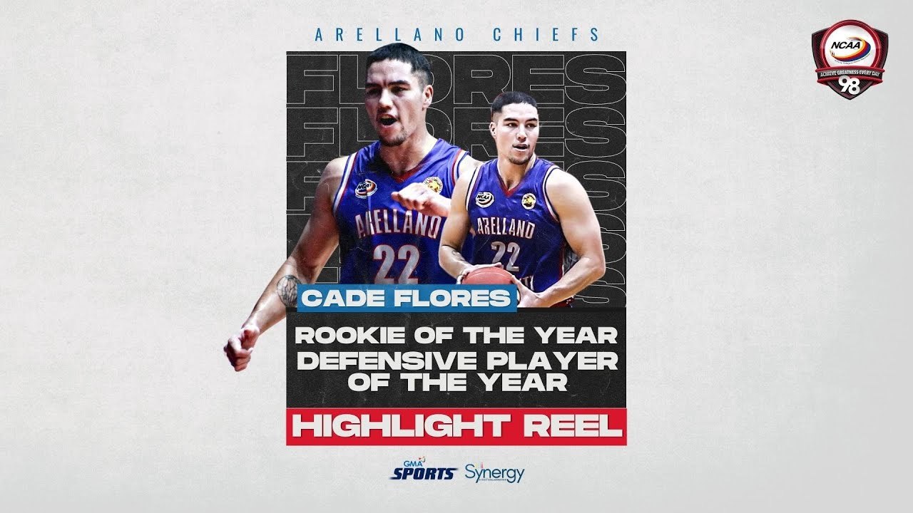 NCAA Season 98 Rookie and Defensive Player of the Year: Cade Flores (AU Chiefs) | Highlight Reel