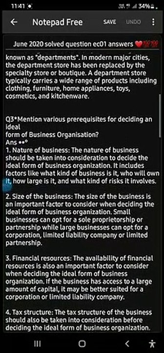 EC0 01 important questions answer 