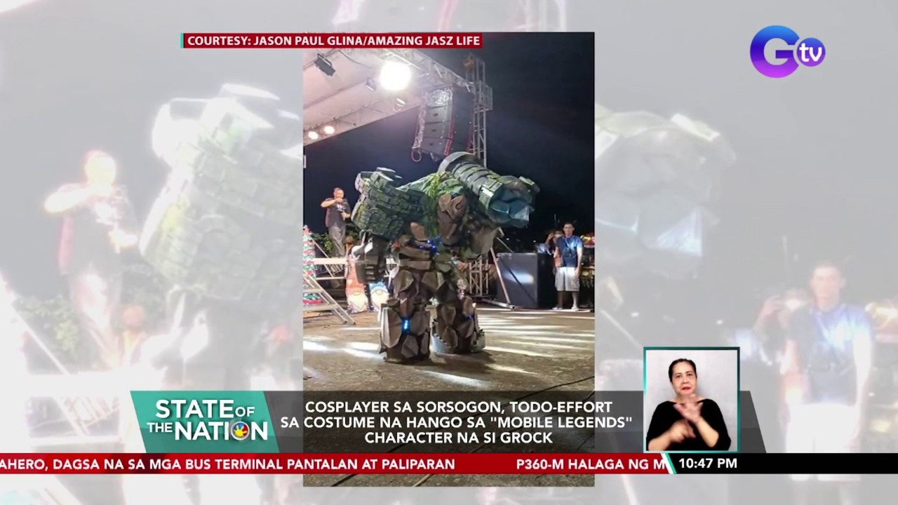 Cosplayer sa Sorsogon, todo-effort sa costume na hango sa "Mobile Legends" character na si Grock | SONA