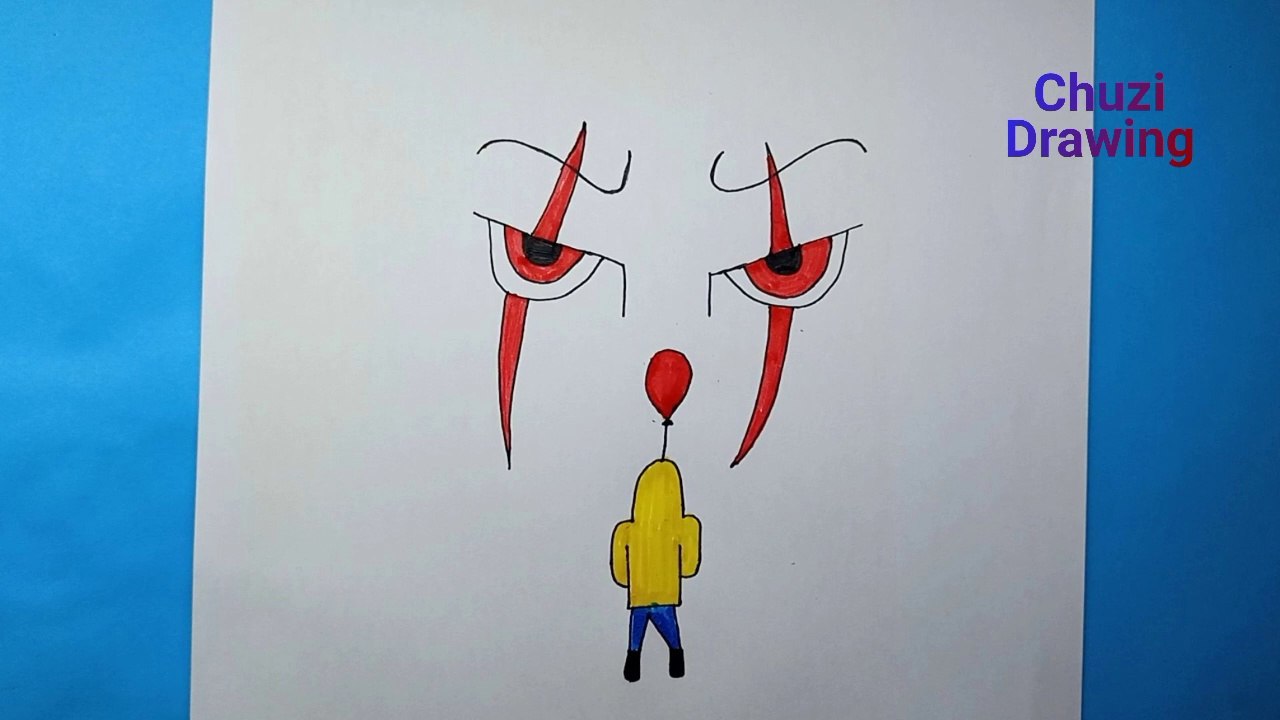 How To Draw Pennywise || How To Draw Pennywise Face
