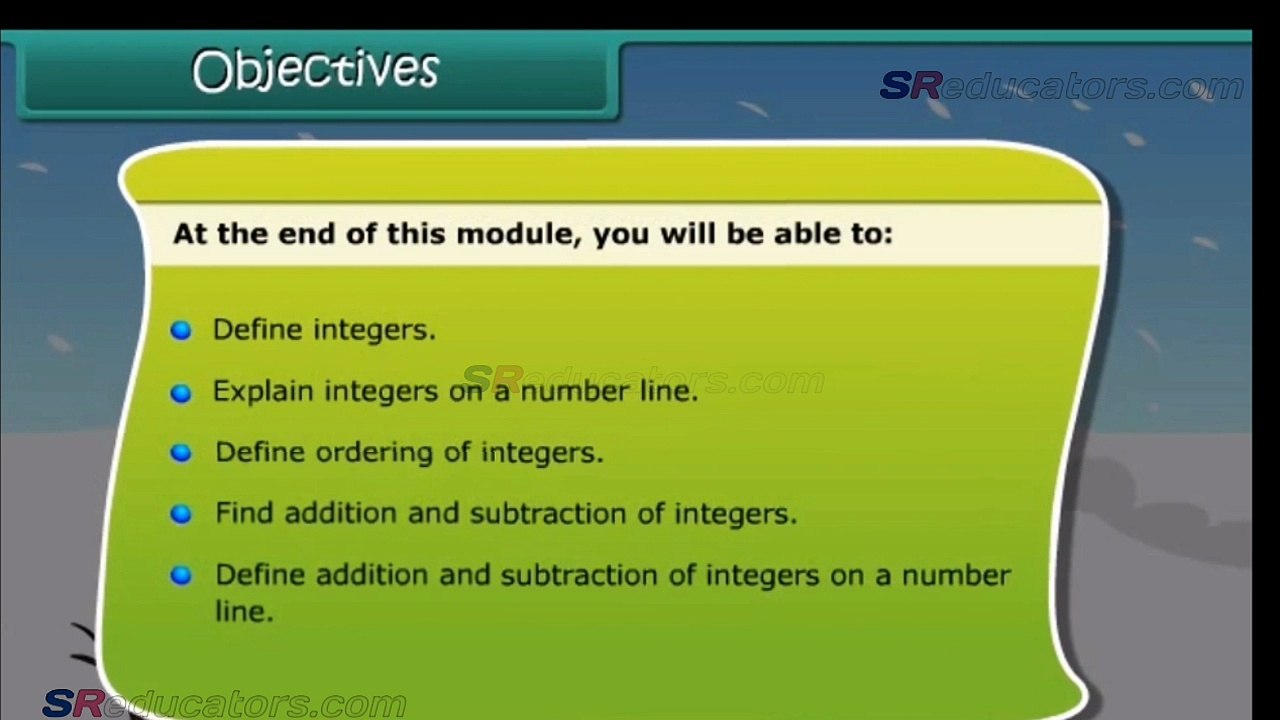CLASS 6 MATHS INTEGERS