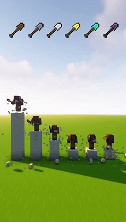 Which Shovel is FASTER in Minecraft