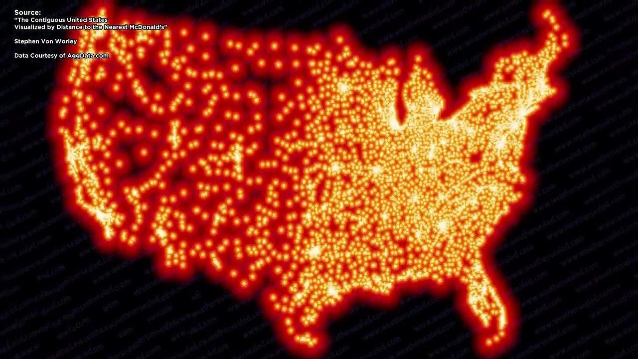 Why 80 of Americans Live East of This Line american population density - united states of america