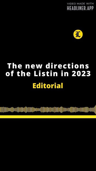 EDITORIAL EN INGLÉS | THE NEW DIRECTIONS OF THE LISTIN IN 2023