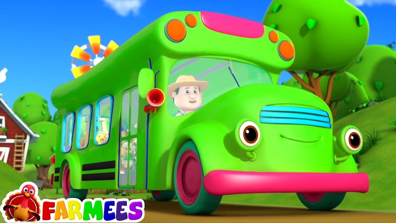 Wheels On The Bus - Nursery Rhymes and Learning Videos For Kids