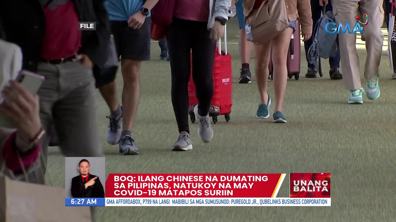 BOQ: Ilang Chinese na dumating sa Pilipinas, natukoy na may COVID-19 matapos suriin | UB