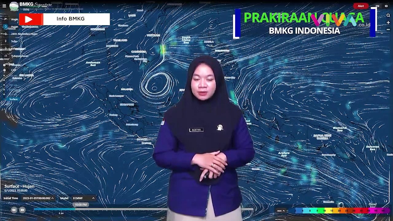 Prakiraan Cuaca 34 Kota Besar di Indonesia 6 Januari 2023