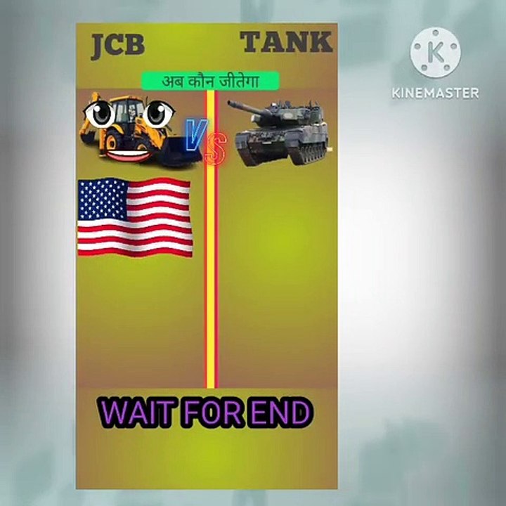 JCB VS TANK AMAZING COMPARISION IN HINDI