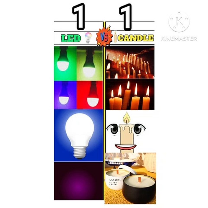 CANDLE VS LED BULB IN HINDI