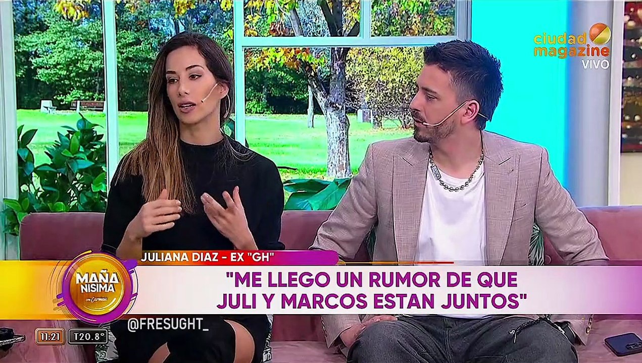 "Me llego un rumor de están ahí": Juliana Díaz habló del rumor de romance entre Juli y Marcos