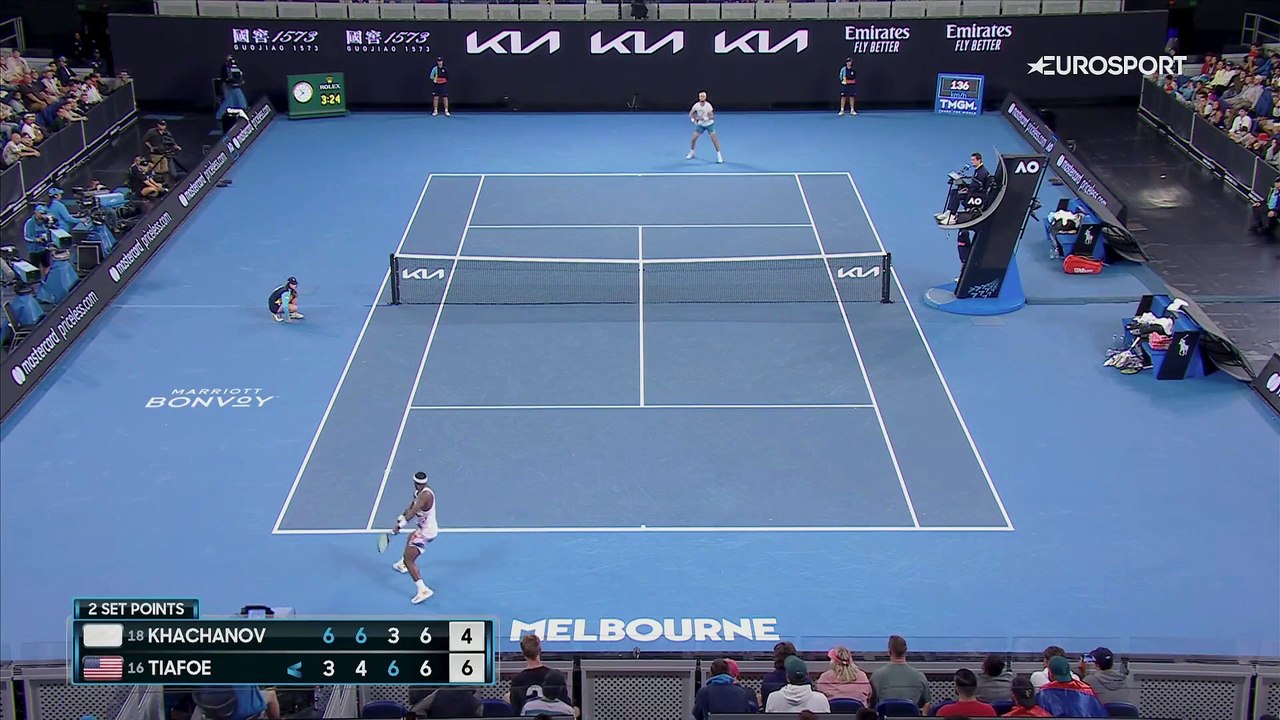 Alerte : le tie break de folie entre Tiafoe et Khachanov