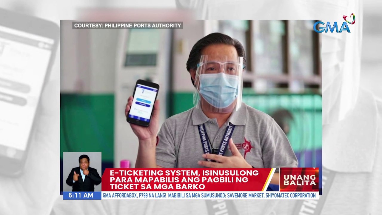E-ticketing System, isinusulong para mapabilis ang pagbili ng ticket sa mga barko | UB