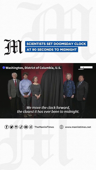 Scientists set Doomsday Clock at 90 seconds to midnight