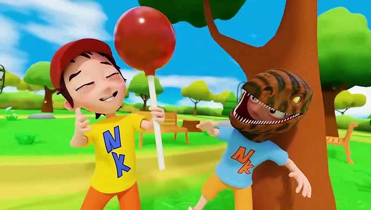 Dino Dino Give My Lollipop Song | Nursery Rhymes & Kids Songs - Video Kids