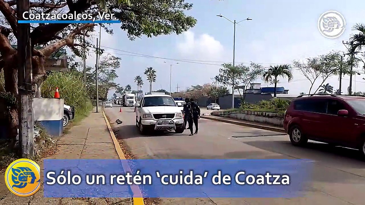 ¿Desprotegidos? Solo un retén "blinda" a Coatzacoalcos