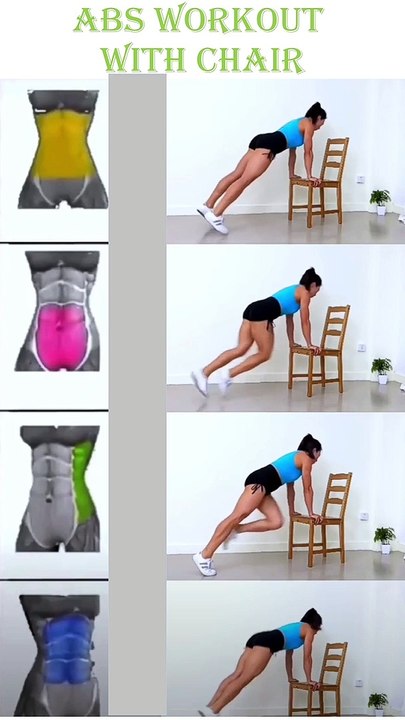 ABS Workout with Chair at Home
