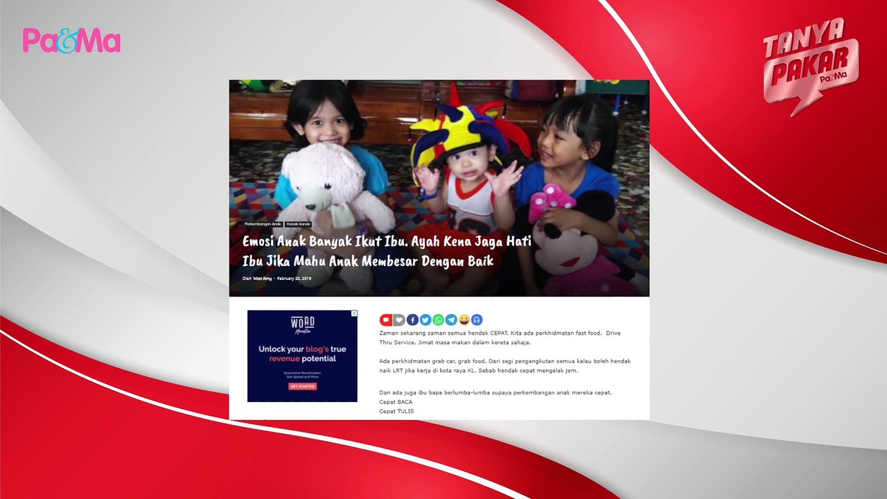 Emosi Ibu Mempengaruhi Emosi Anak