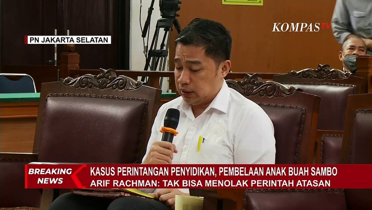 Sampaikan Nota Pembelaan, Arif Rachman: Saya Tak Bisa Menolak Perintah Atasan!