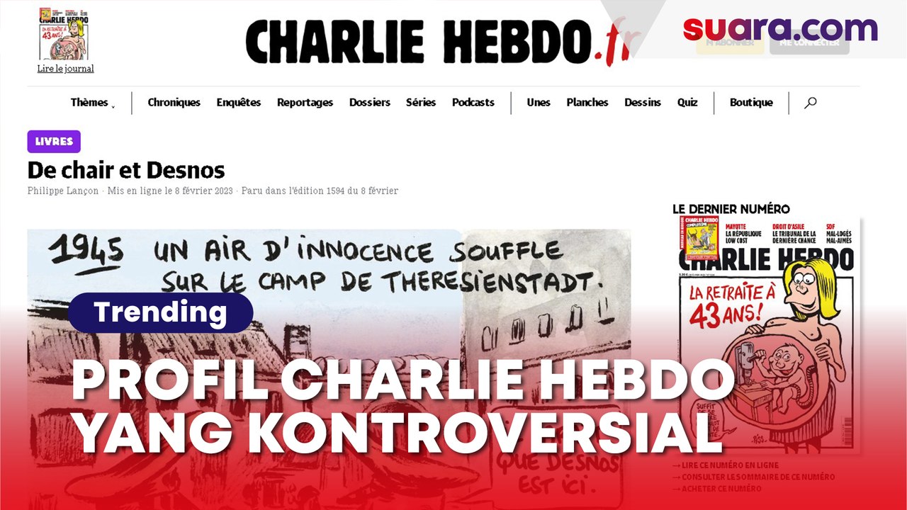 Profil Charlie Hebdo dan Kontroversinya, Terbaru Rilis Kartun Gempa Turki