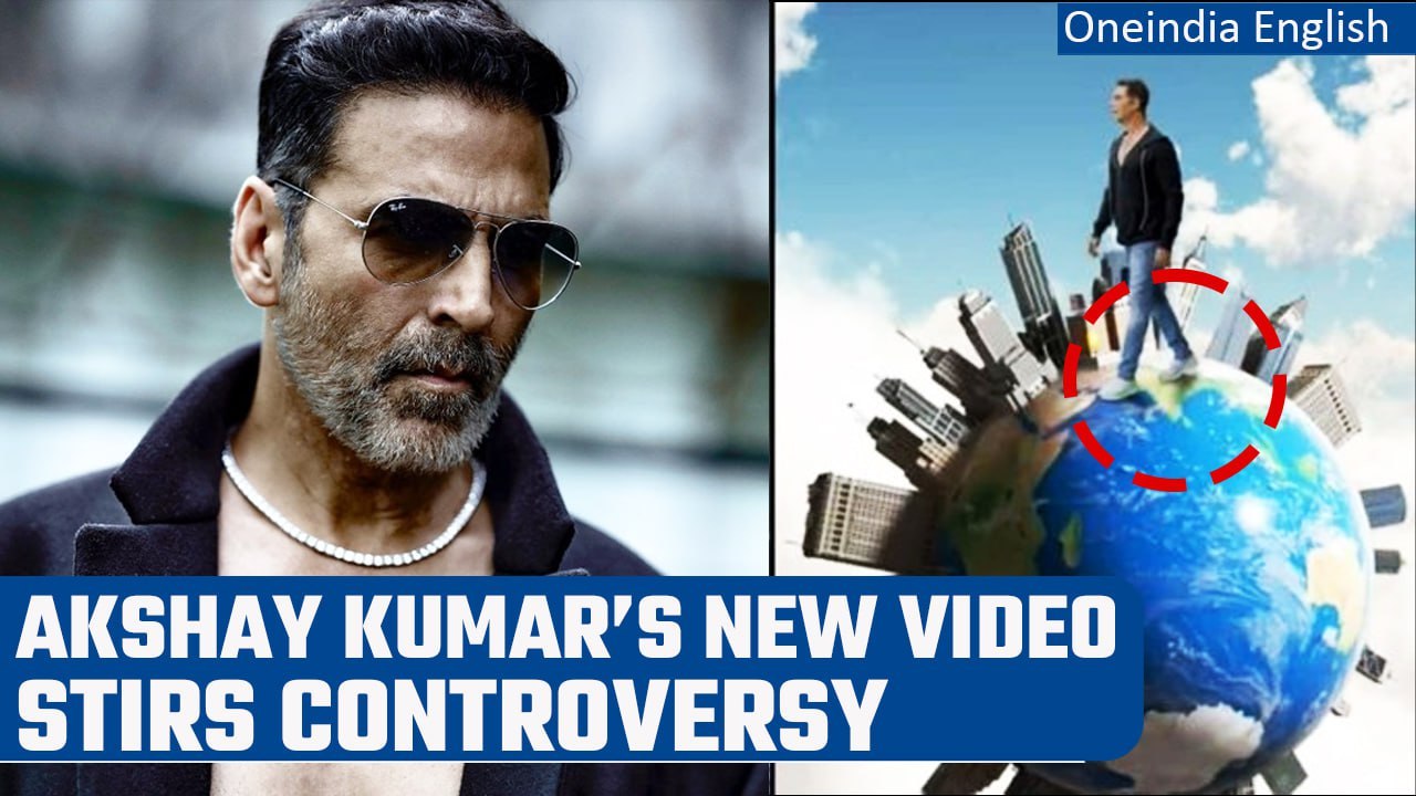 Akshay Kumar Walks over the map of India, gets slammed  | Oneindia News