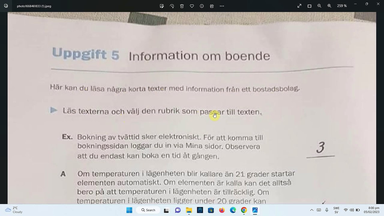 Nationella prov Läsförståelse Sfi Kurs C 2013 - امتحان القراءة في اللغة السويدية