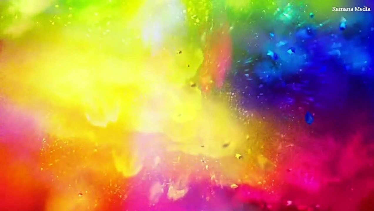 Holi background video effects, Holi color motion graphics