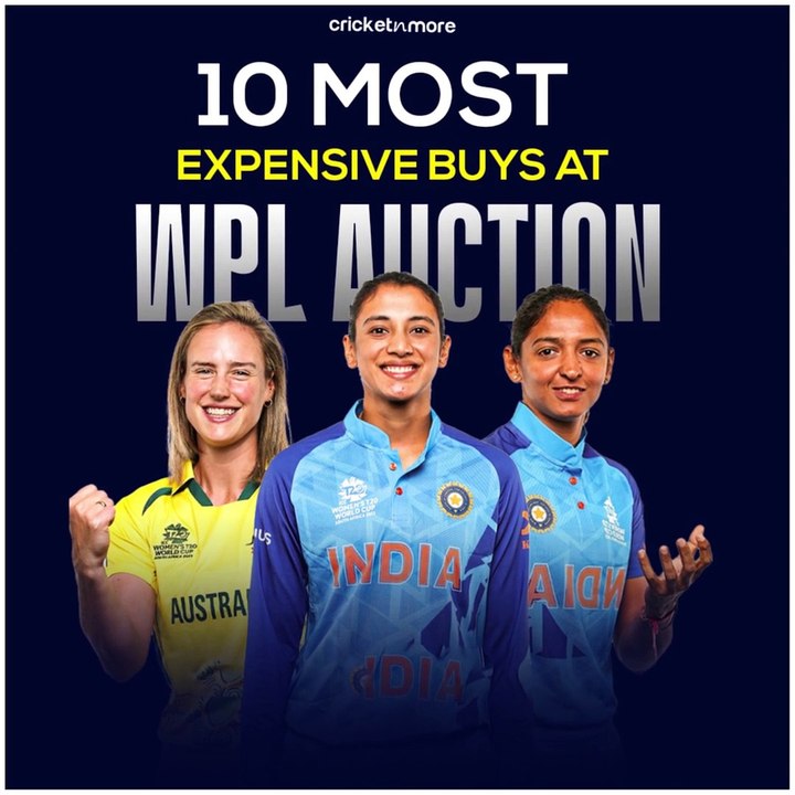 #WPL2023 - 10 Most Expensive Players Sold At #WPLAuction