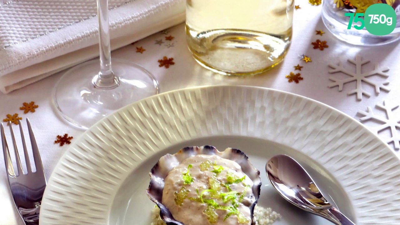 Écume d'huîtres au citron caviar