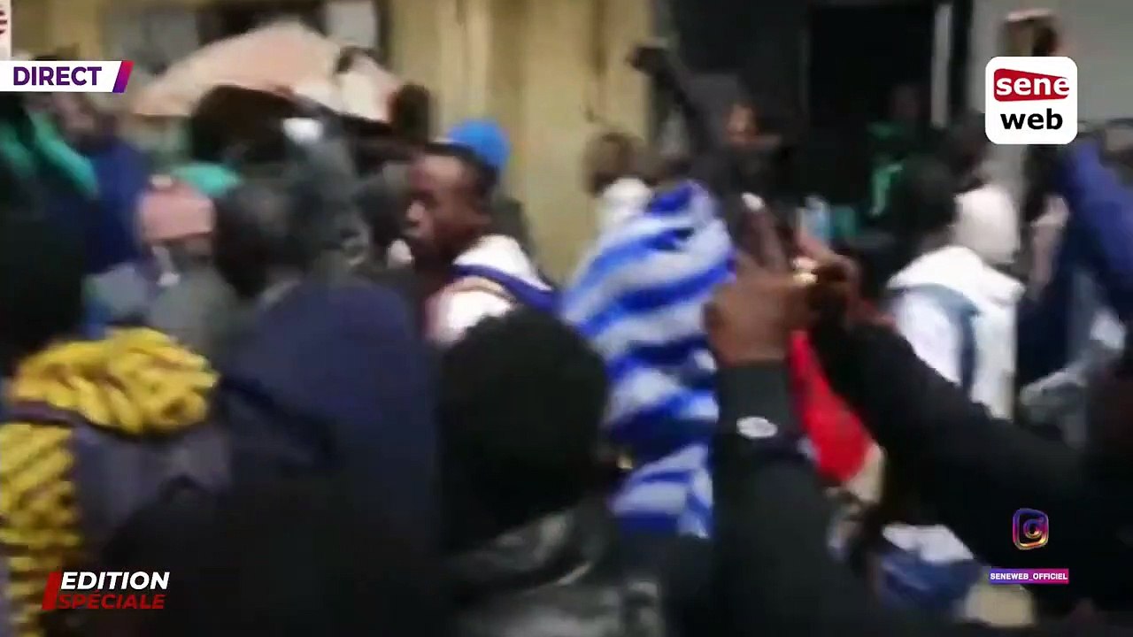 Une foule immense accompagne Sonko après son procès contre Mame Mbaye Niang