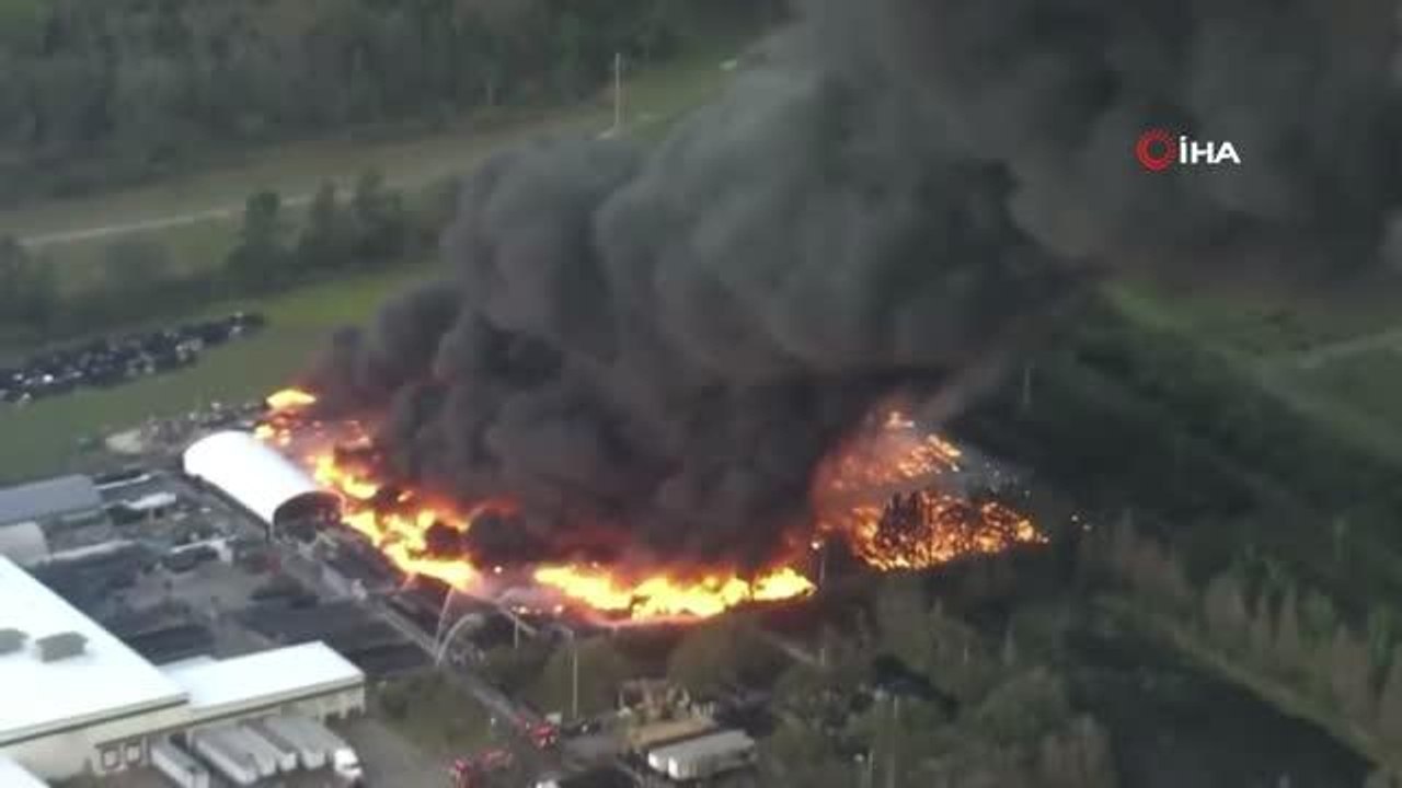 ABD'de depo yangını
