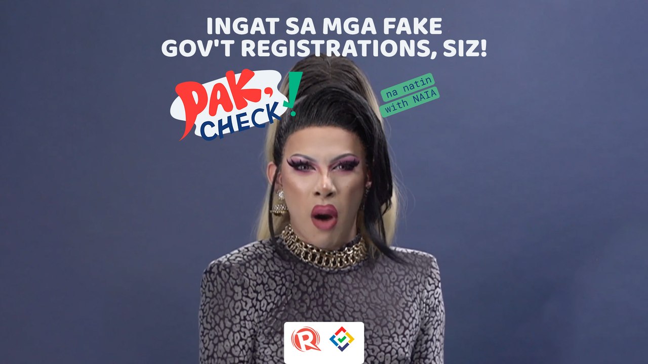 PAK, Check! Ingat sa fake registrations sa gov't programs