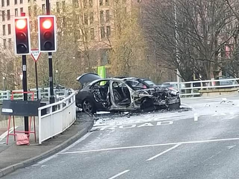 Sheffield Headlines 24 February: Police cordon in place in Sheffield after car is destroyed in crash and blaze