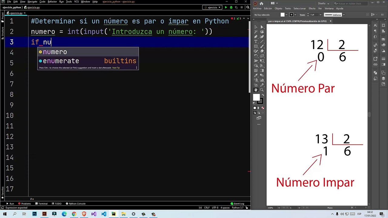Determinar si un número es par o impar en Python