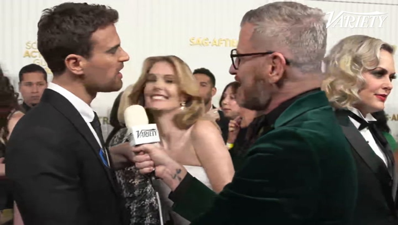 Theo James Jokes About Sex Scene With Will Sharpe