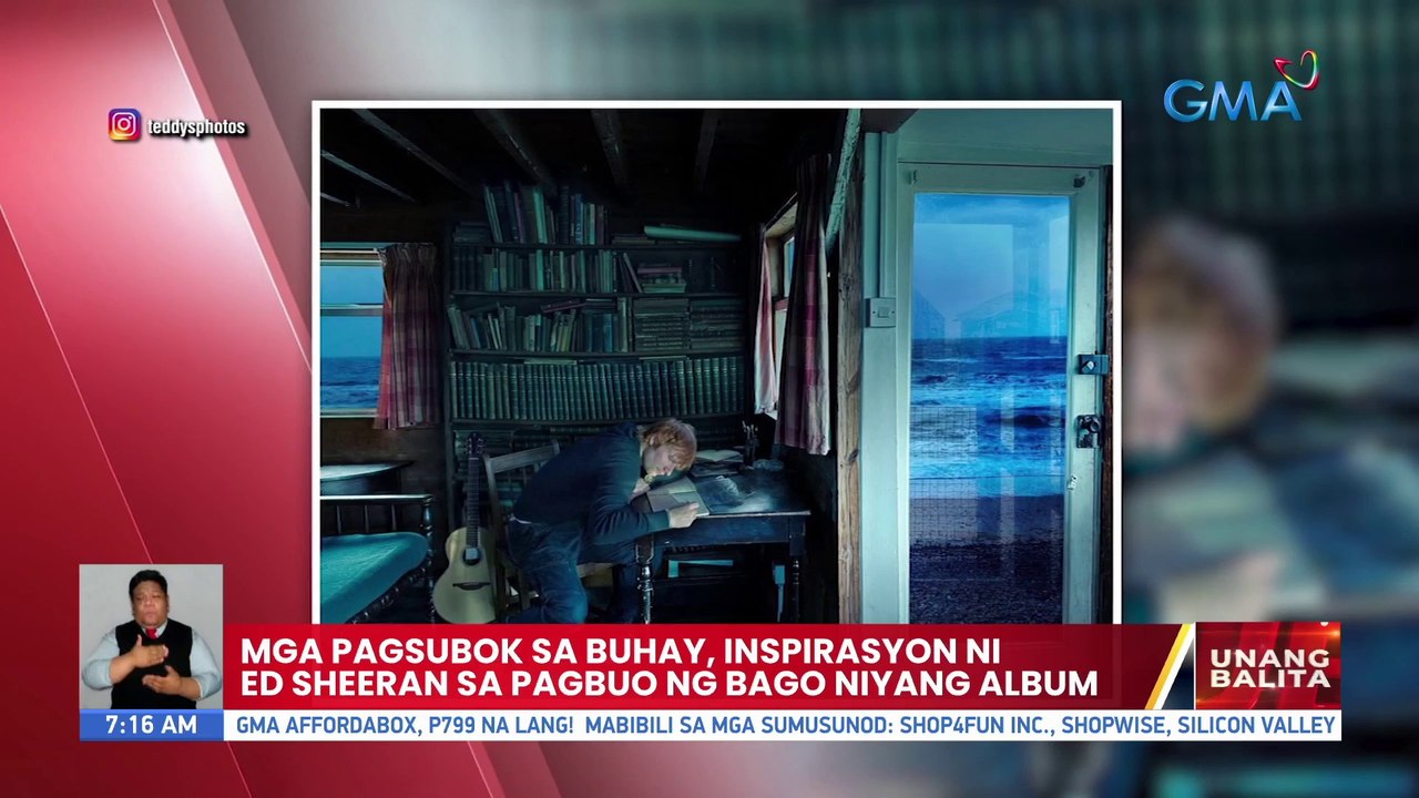 Mga pagsubok sa buhay, inspirasyon ni Ed Sheeran sa pagbuo ng bago niyang album | UB