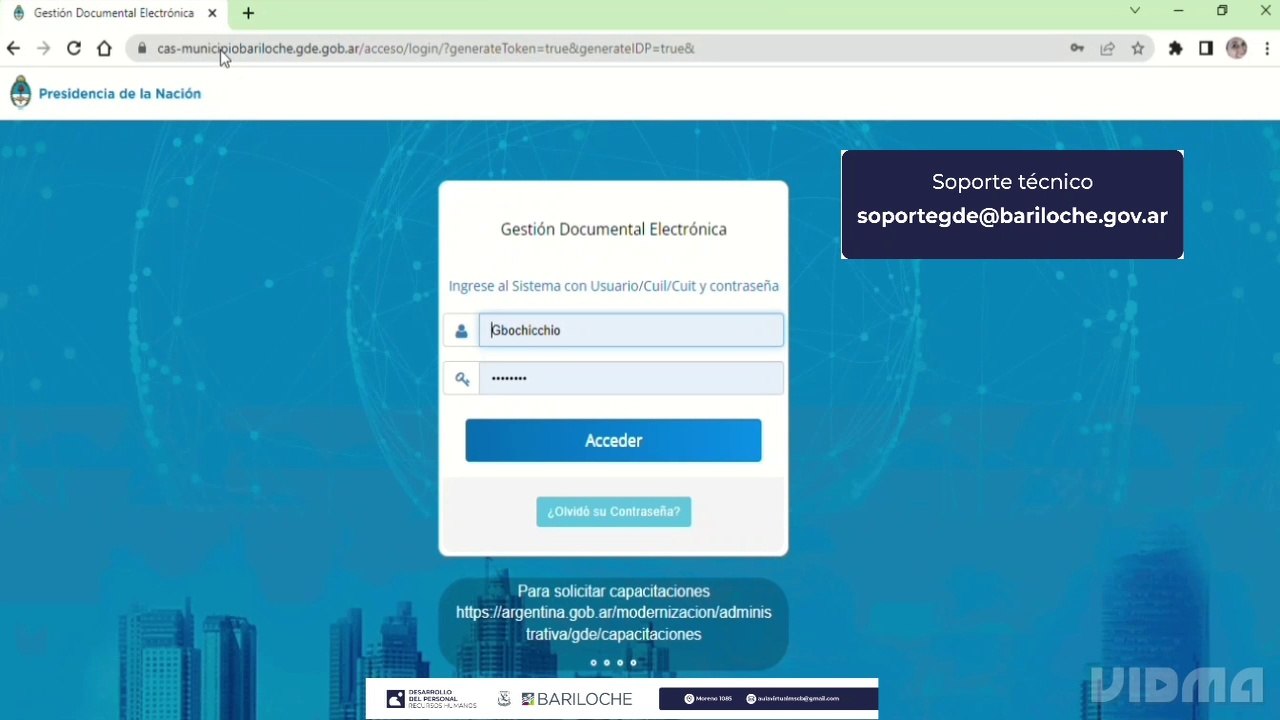 GDE Bariloche-Solicitud Licencia FSOLI- Tutorial- Desarrollo del Personal