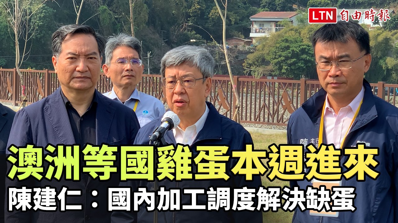 澳洲等國雞蛋本週進來 陳建仁：國內加工調度解決缺蛋