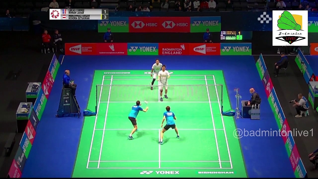 Mohammad Ahsan/Hendra Setiawan vs Lucas Corvee/Ronan Labar | R16 | All England 2023