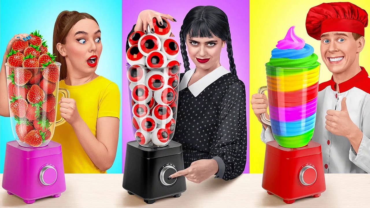 Wednesday Vs Grandma Cooking Challenge | Easy Secret Hacks