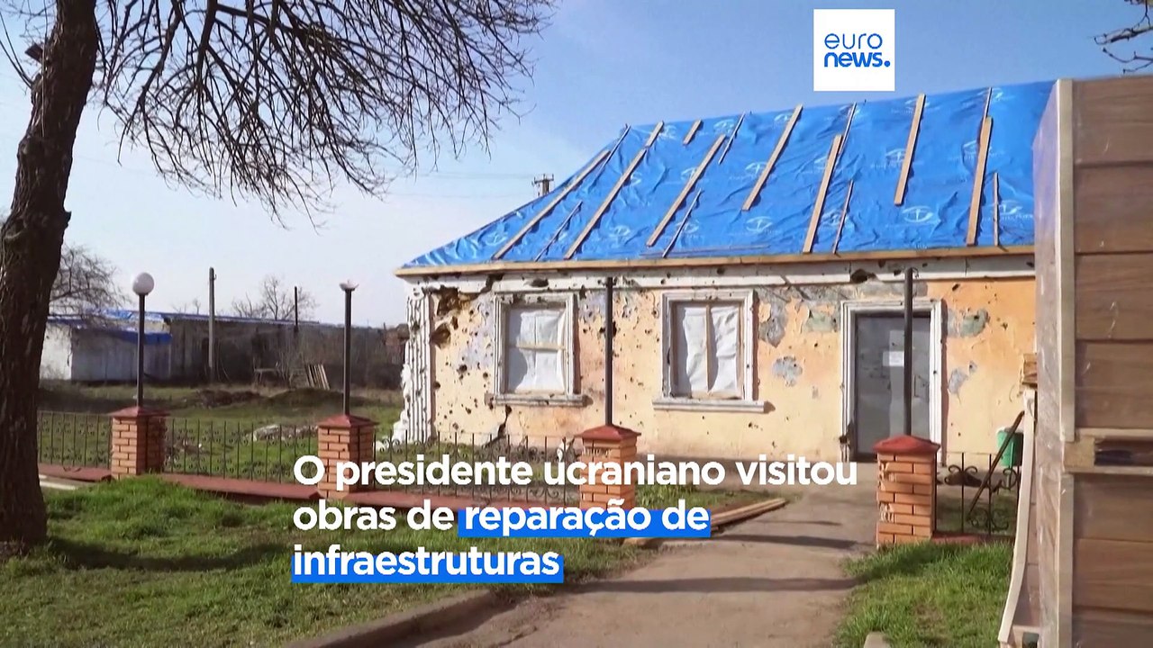 Zelesnkyy visitou região de Kherson