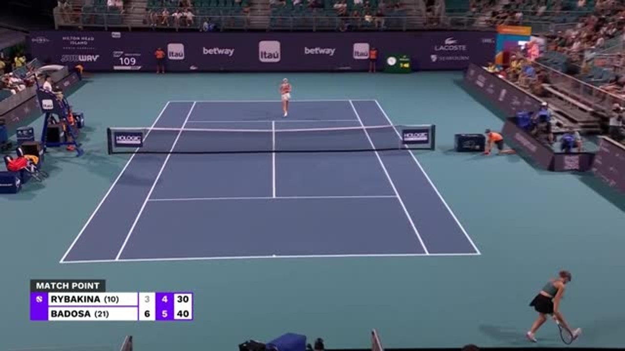 Highlights: Rybakina erreicht Miami-Achtelfinale