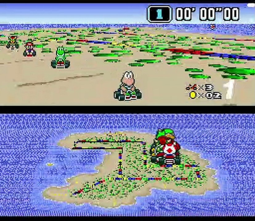 Super Mario Kart online multiplayer - snes