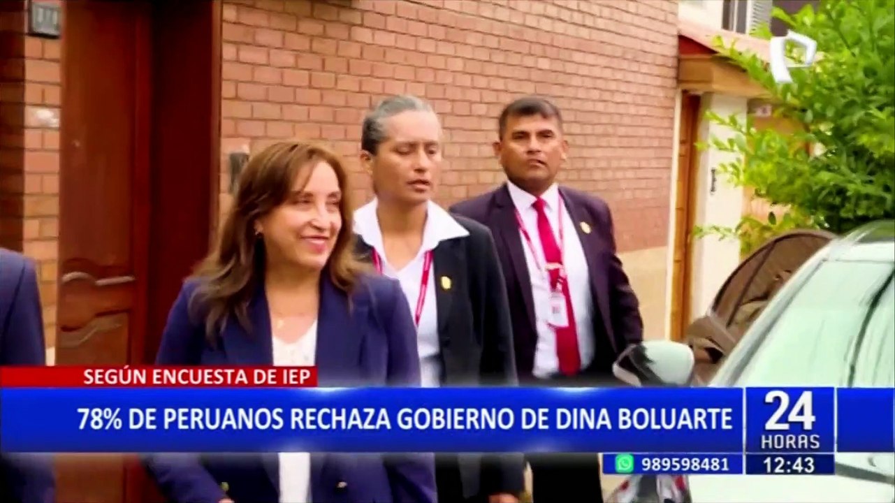 Dina Boluarte: 78% de peruanos desaprueba gobierno de la presidenta