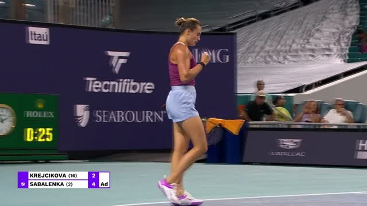 Highlights: Sabalenka bleibt unerbittlich