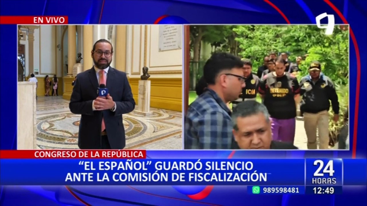 Comisión de Fiscalización: Jorge Hernández, alias 'El Español', decidió guardar silencio en sesión