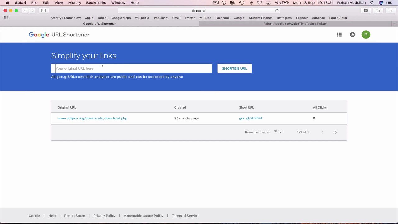 How to SHORTEN a URL Using Google's URL Shortener On a Mac Computer - Basic Tutorial | New