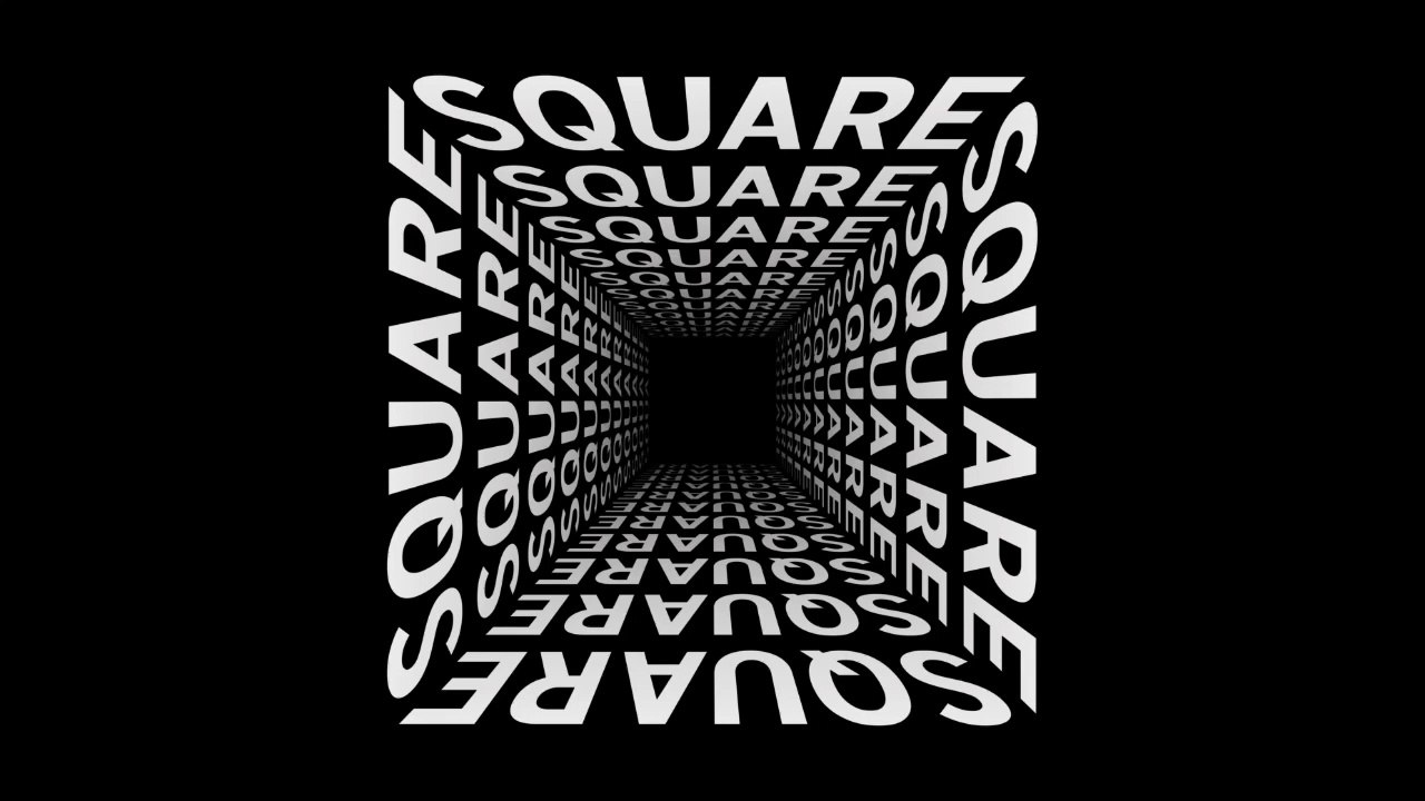 SQUARE TUNNEL Effect In Illustrator | Text Effect in Adobe Illustrator Tutorial #illustrator #text