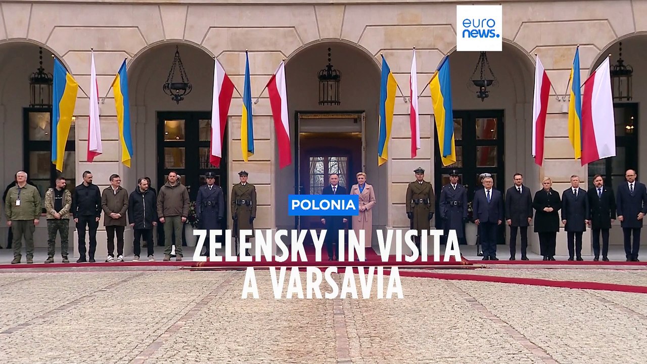 Zelensky in visita in Polonia