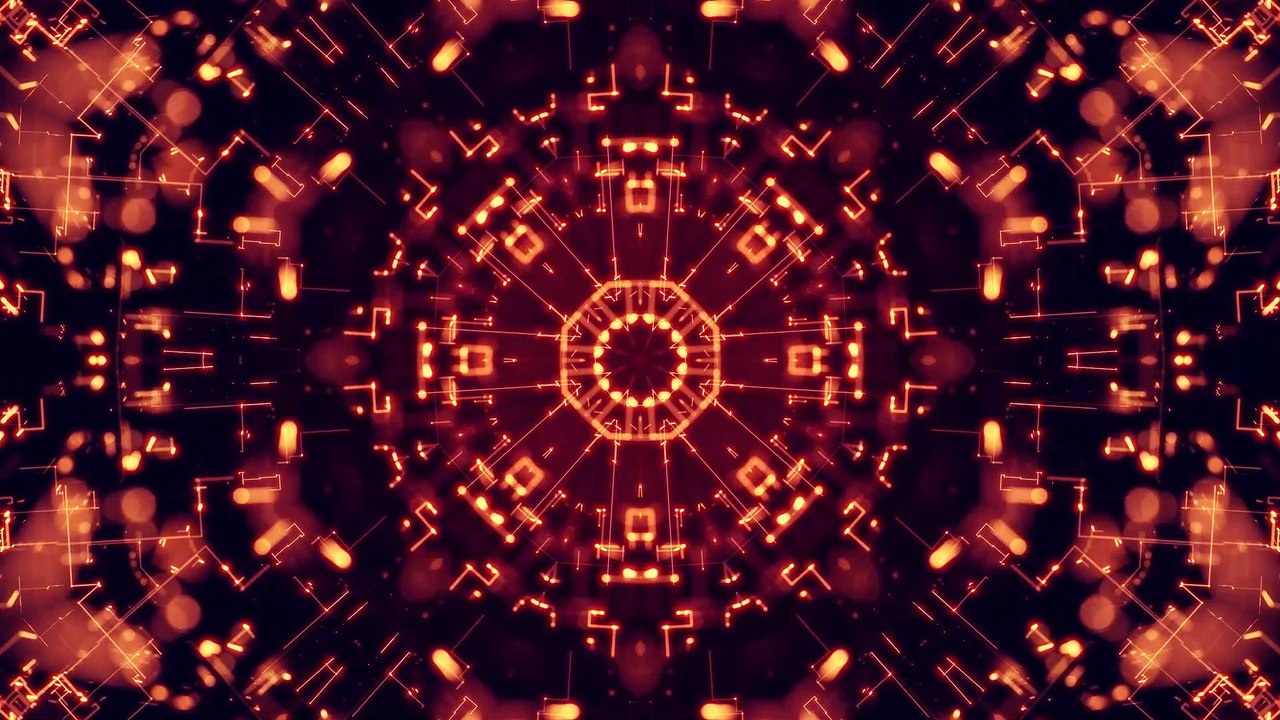 Gold Animated Pattern VJ Loop